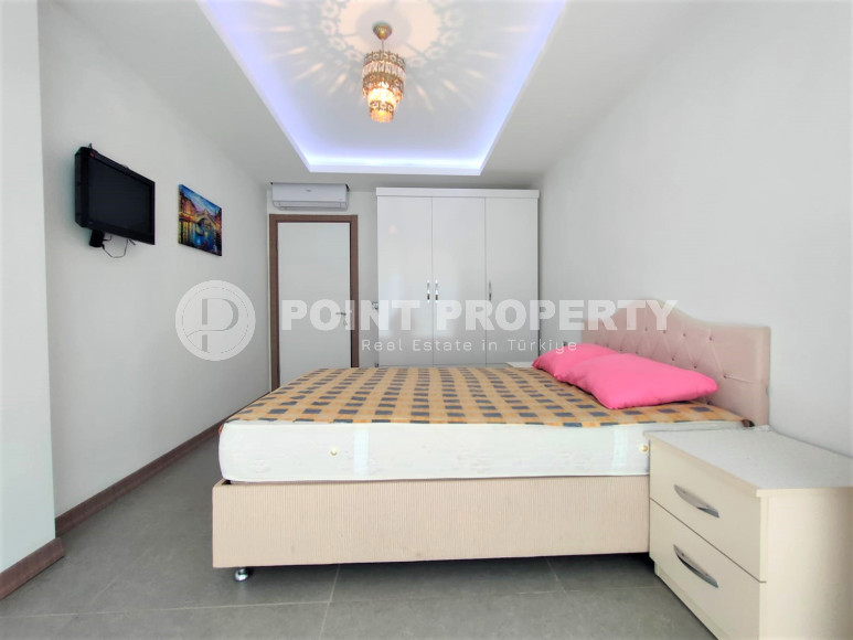 Двухкомнатная квартира планировки 1+1, 60 м2 в престижной районе Оба в Алании в 300 метрах от моря. Заезжай и живи.-id-1135-фото-7