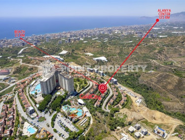 Меблированная квартира 1+1, 70м², в Каргыджаке, Алания, в комплексе премиум класса с собственным пляжем-id-1944-фото-2