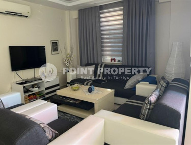 Меблированная квартира 2+1, 100м², в центре Алании в современном доме с бассейном-id-1946-фото-4