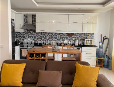 Уютный садовый дуплекс с двумя спальнями, 115м², в резиденции с бассейном в районе Кестель, Алания-id-1949-фото-2