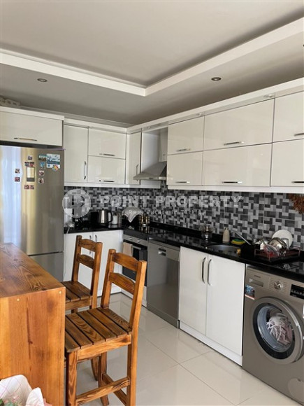 Уютный садовый дуплекс с двумя спальнями, 115м², в резиденции с бассейном в районе Кестель, Алания-id-1949-фото-4