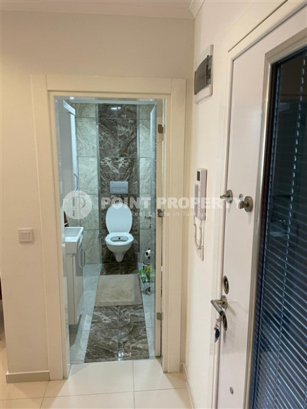 Уютный садовый дуплекс с двумя спальнями, 115м², в резиденции с бассейном в районе Кестель, Алания-id-1949-фото-8