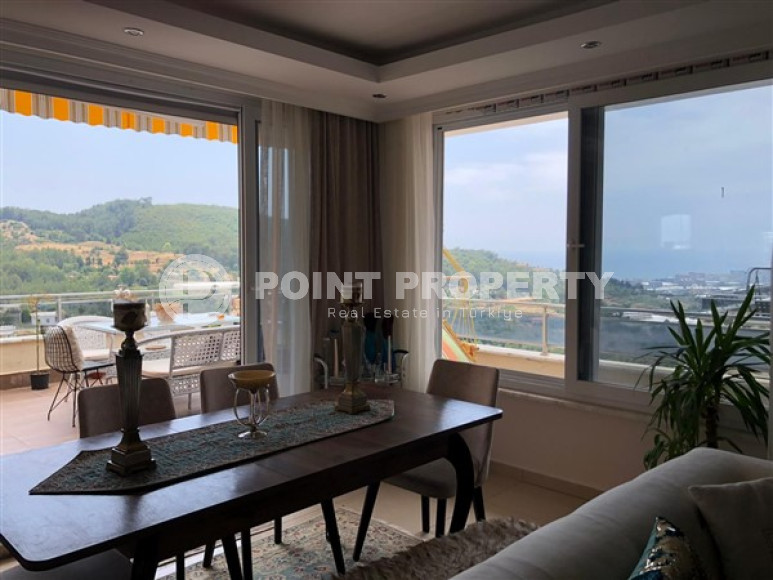 Меблированная квартира с двумя спальнями, 150м², с потрясающими видами в Каргыджаке, Алания-id-1951-фото-4