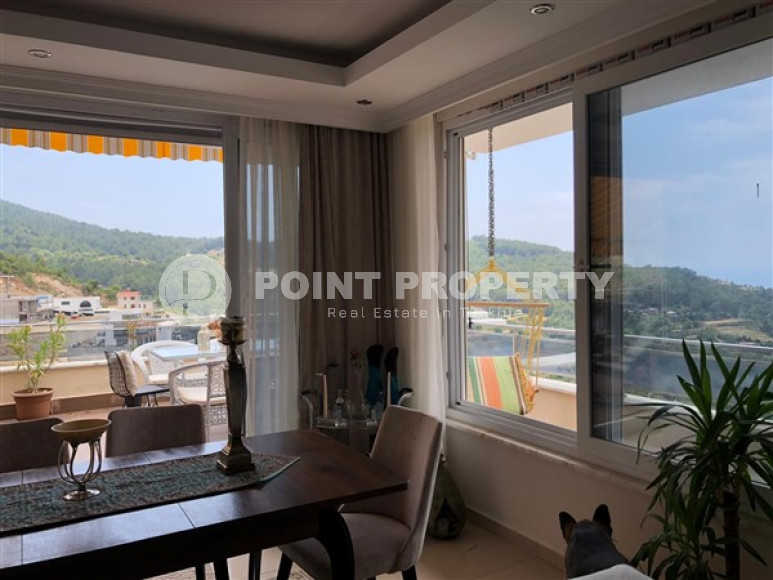 Меблированная квартира с двумя спальнями, 150м², с потрясающими видами в Каргыджаке, Алания-id-1951-фото-5