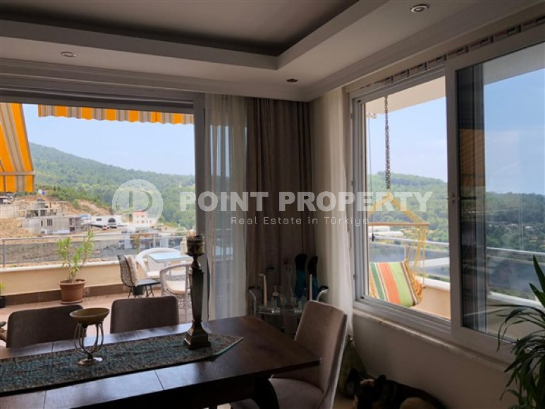 Меблированная квартира с двумя спальнями, 150м², с потрясающими видами в Каргыджаке, Алания-id-1951-фото-6