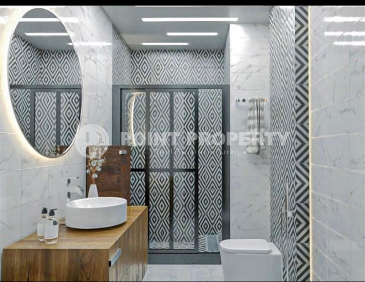 Высоколиквидный проект в престижной районе Оба в Алании в 800 метрах от моря.  Просторные, двухуровневые квартиры, апартаменты 2+1. Осталось несколько квартир.-id-1136-фото-13