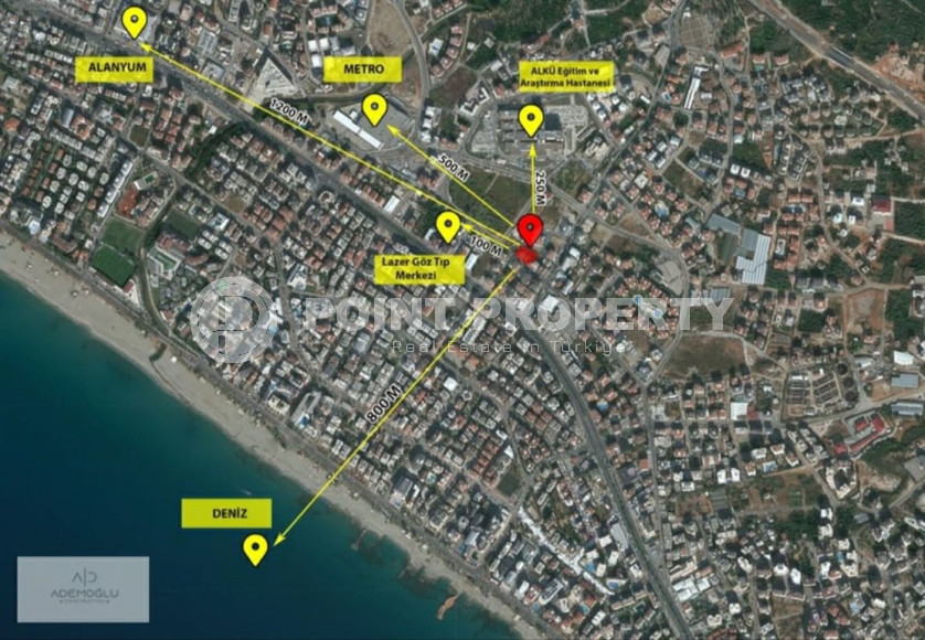 Highly liquid project in the prestigious Oba area in Alanya, 800 meters from the sea. Spacious, two-level apartments, 2+1 apartments. There are a few apartments left.-id-1136-photo-14