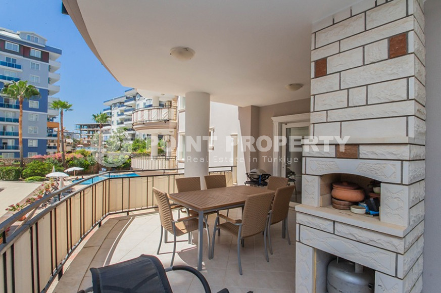 Furnished three-room apartment, 100m², in a cozy complex with infrastructure in Alanya Tosmur area-id-1961-photo-9