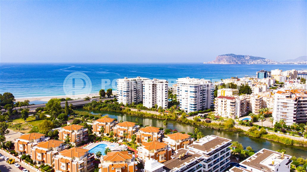 Квартира 2+1, 110м², с видом на закат и Аланийскую крепость на первой береговой линии в Тосмуре, Алания-id-1970-фото-4