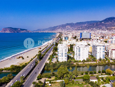 Квартира 2+1, 110м², с видом на закат и Аланийскую крепость на первой береговой линии в Тосмуре, Алания-id-1970-фото-5