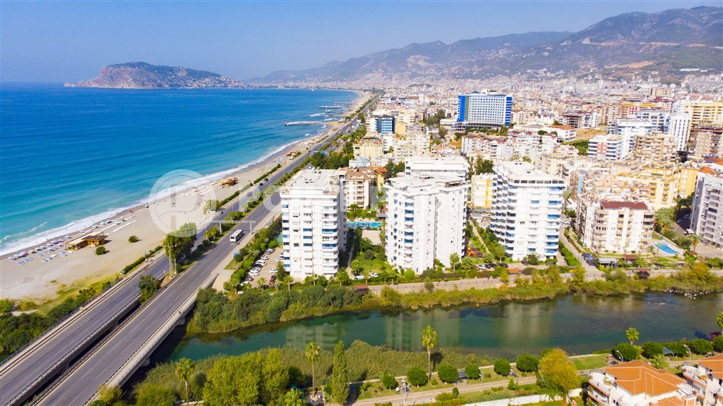 Квартира 2+1, 110м², с видом на закат и Аланийскую крепость на первой береговой линии в Тосмуре, Алания-id-1970-фото-9