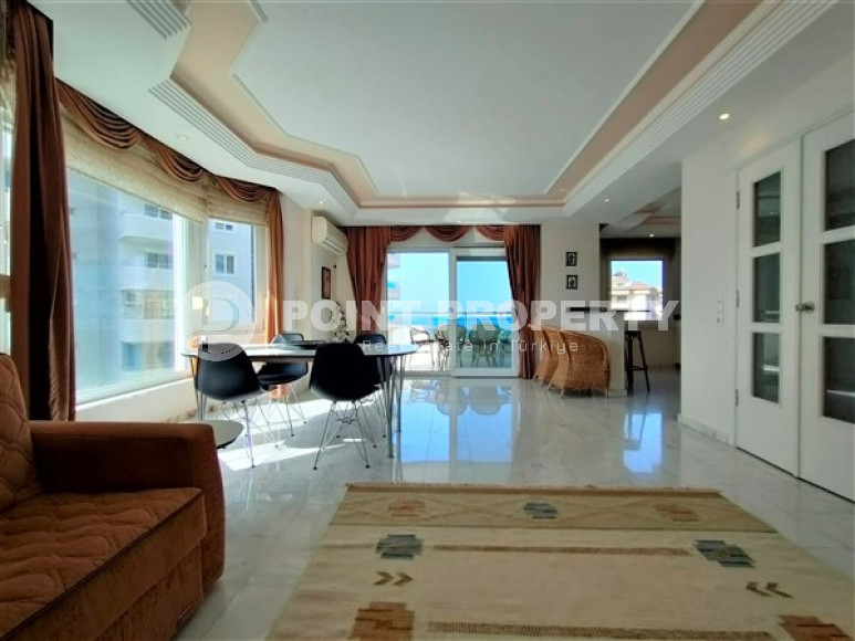 Квартира 2+1, 110м², с видом на закат и Аланийскую крепость на первой береговой линии в Тосмуре, Алания-id-1970-фото-20