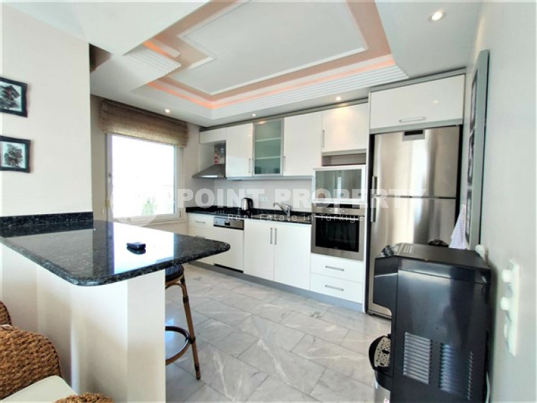 Квартира 2+1, 110м², с видом на закат и Аланийскую крепость на первой береговой линии в Тосмуре, Алания-id-1970-фото-24