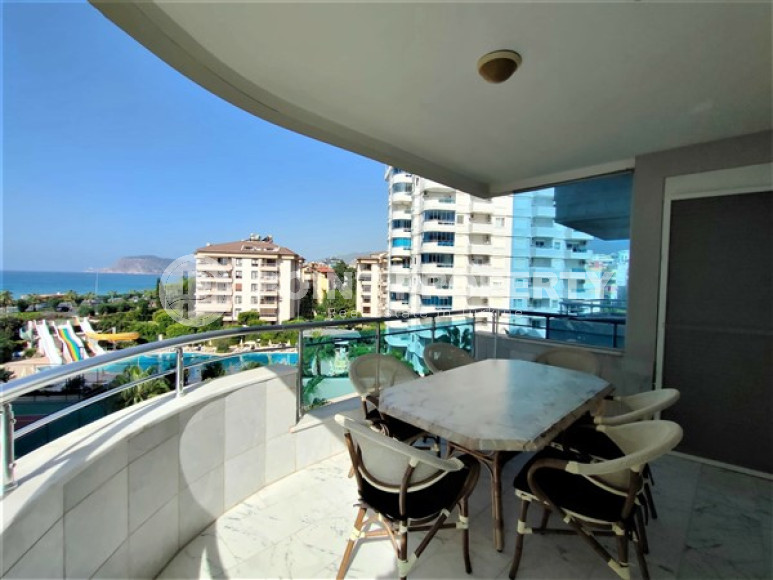 Квартира 2+1, 110м², с видом на закат и Аланийскую крепость на первой береговой линии в Тосмуре, Алания-id-1970-фото-30