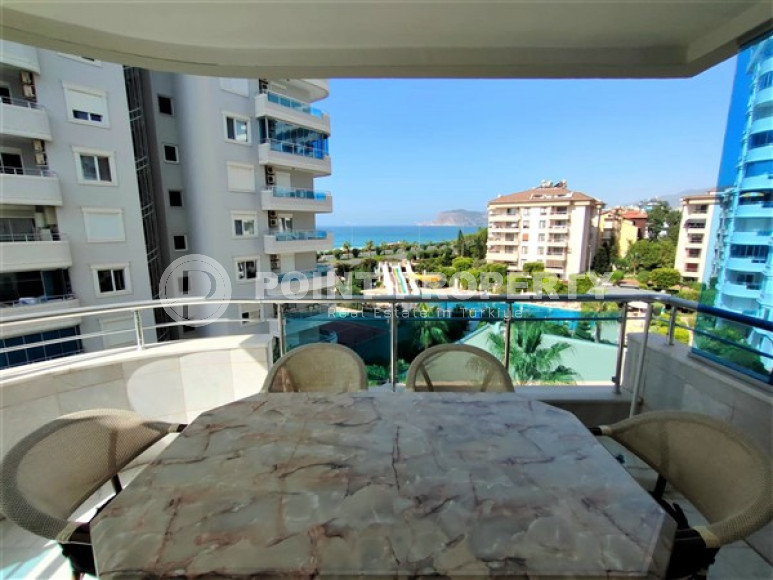 Квартира 2+1, 110м², с видом на закат и Аланийскую крепость на первой береговой линии в Тосмуре, Алания-id-1970-фото-35