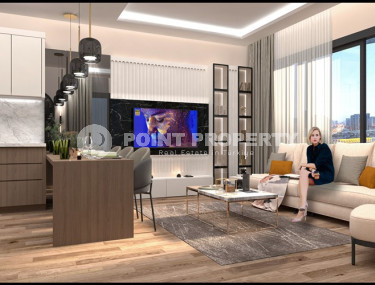 Проект на этапе котлована с квартирами 2+1, 110 м2 в районе Томюк в Мерсине-id-1975-фото-2