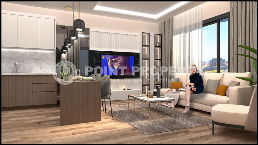 Проект на этапе котлована с квартирами 2+1, 110 м2 в районе Томюк в Мерсине-id-1975-фото-2