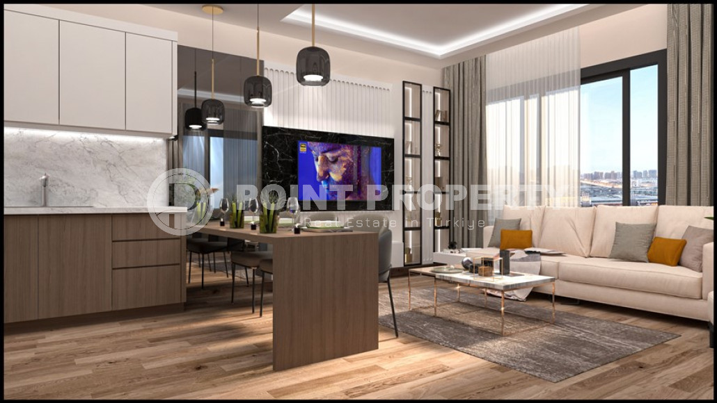 Проект на этапе котлована с квартирами 2+1, 110 м2 в районе Томюк в Мерсине-id-1975-фото-4