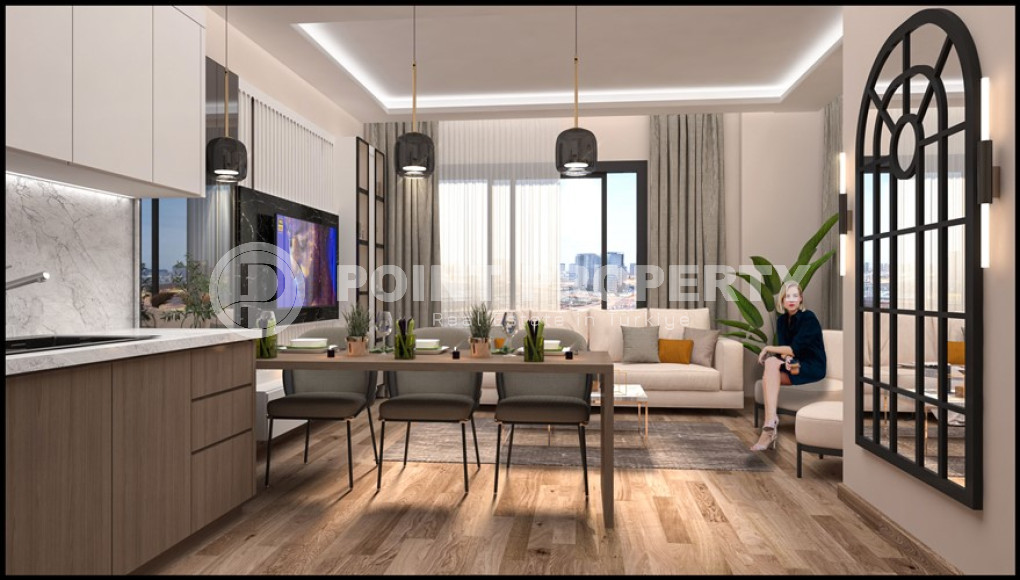 Проект на этапе котлована с квартирами 2+1, 110 м2 в районе Томюк в Мерсине-id-1975-фото-5