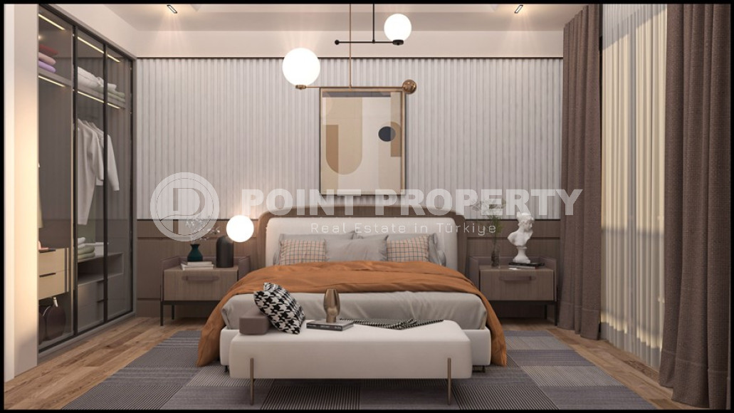 Проект на этапе котлована с квартирами 2+1, 110 м2 в районе Томюк в Мерсине-id-1975-фото-9