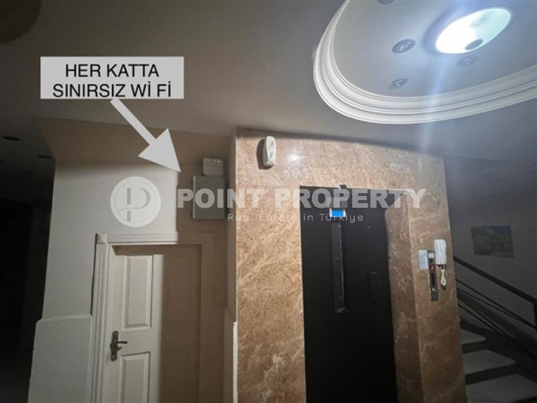 Меблированная квартира 1+1, 50м², в самом сердце Алании в комплексе с инфраструктурой-id-1983-фото-9