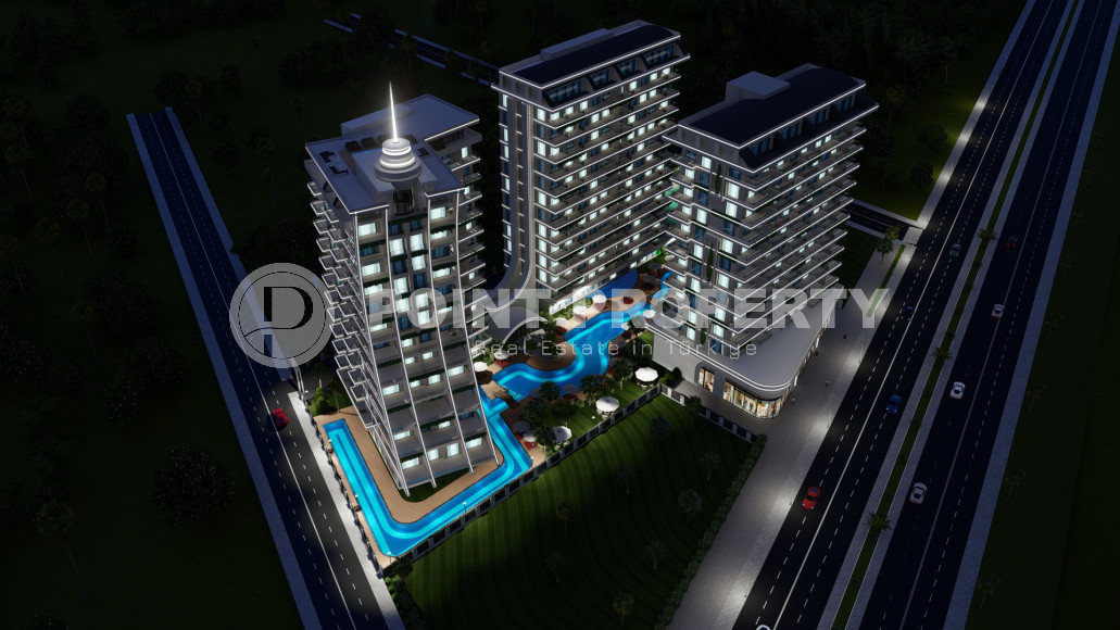 One bedroom apartment, 54m², in a luxury complex under construction in the Mahmutlar area-id-1989-photo-4