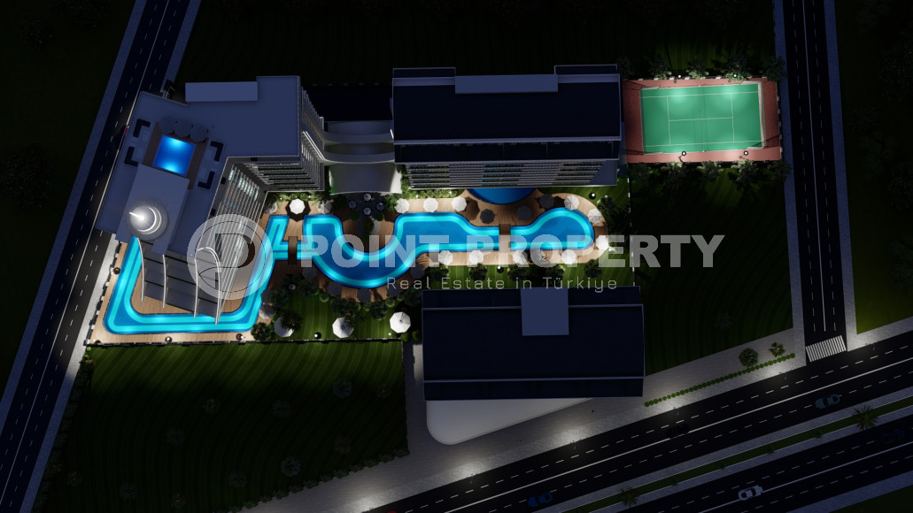 One bedroom apartment, 54m², in a luxury complex under construction in the Mahmutlar area-id-1989-photo-5