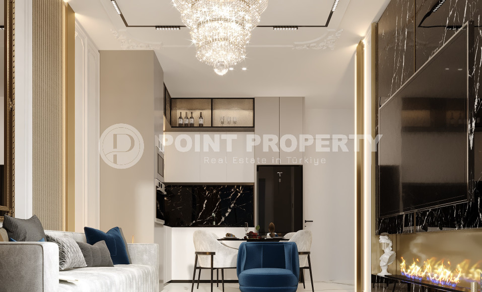 One bedroom apartment, 54m², in a luxury complex under construction in the Mahmutlar area-id-1989-photo-12