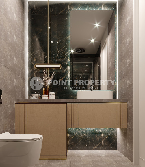 One bedroom apartment, 54m², in a luxury complex under construction in the Mahmutlar area-id-1989-photo-16