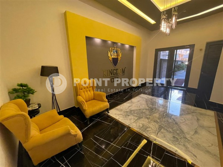 Квартира с одной спальней, 55м², в новом комплексе с инфраструктурой в центре Алании-id-1990-фото-10