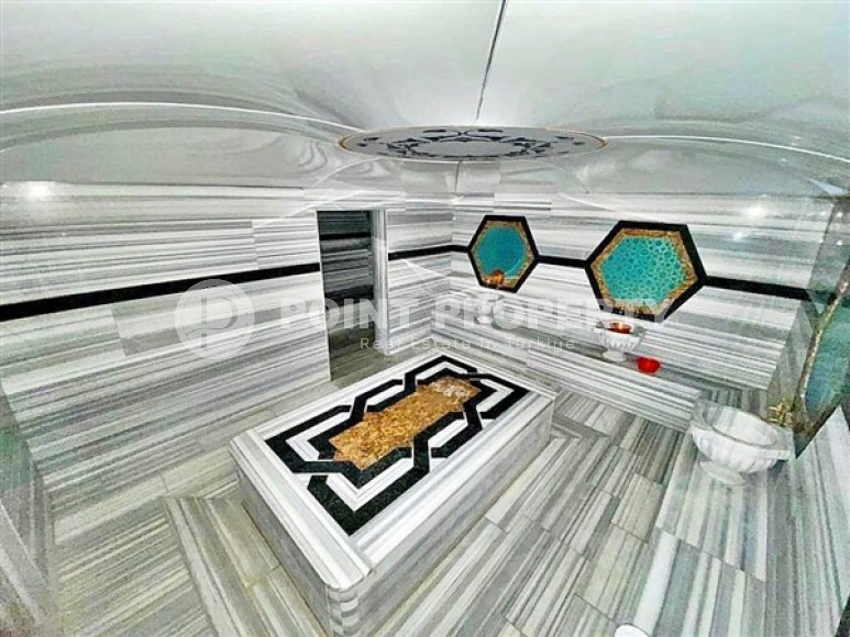 Квартира 2+1, 110м², в комплексе с отличной инфраструктурой в 250м от моря в районе Алании Кестель-id-1992-фото-26