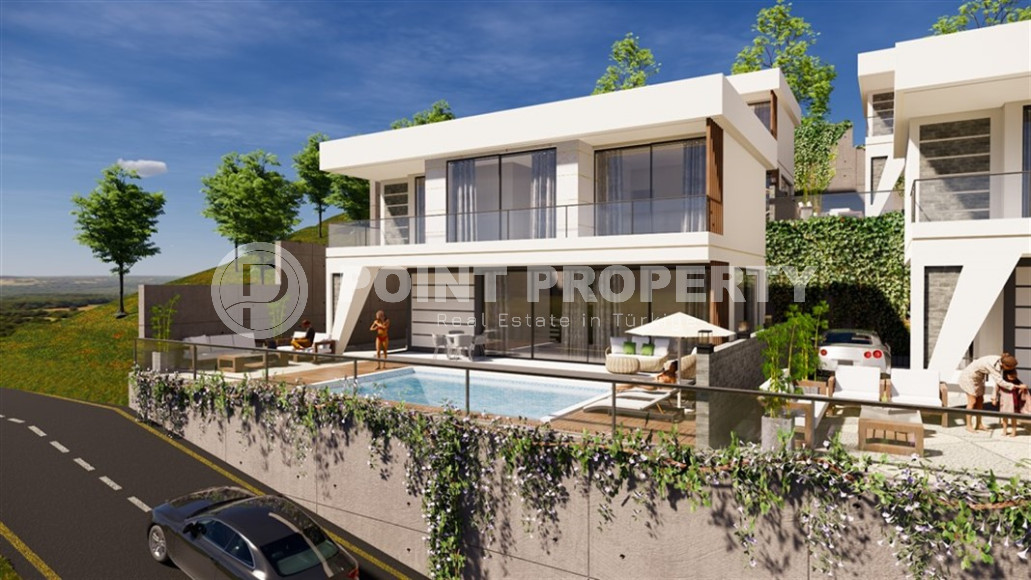 Luxury villas in the elite Bektash area, overlooking the Alanya fortress. Built in 2022.-id-1143-photo-7