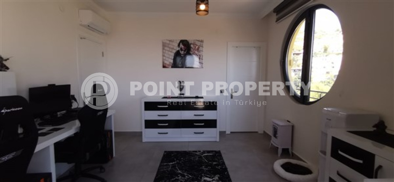 Furnished duplex 2+1 with separate kitchen, 120m², with stunning views in Alanya Tepe area-id-1994-photo-21