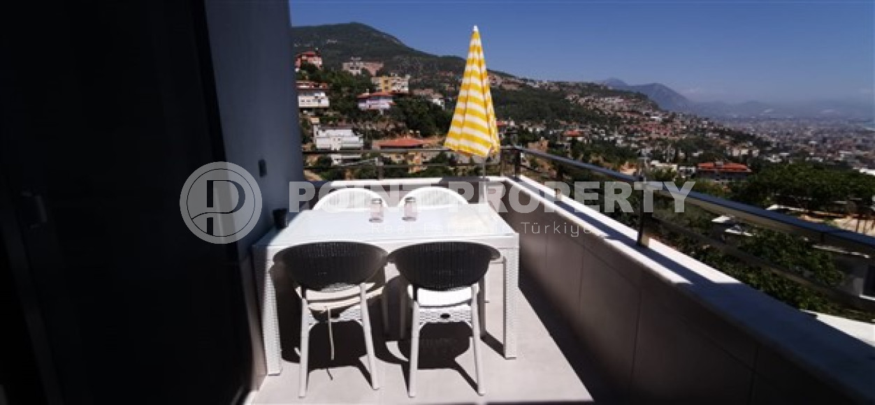 Furnished duplex 2+1 with separate kitchen, 120m², with stunning views in Alanya Tepe area-id-1994-photo-26