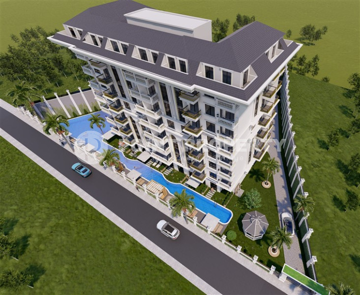 Стильный комплекс в Авсалларе по самым выгодным ценам с красивыми видовыми характеристиками. 43-86 кв.м.-id-1145-фото-3