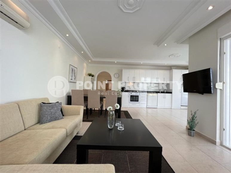 Трехкомнатная квартира, 120м², в уютной резиденции с бассейном в 300м от моря в районе Алании Тосмур-id-2007-фото-6