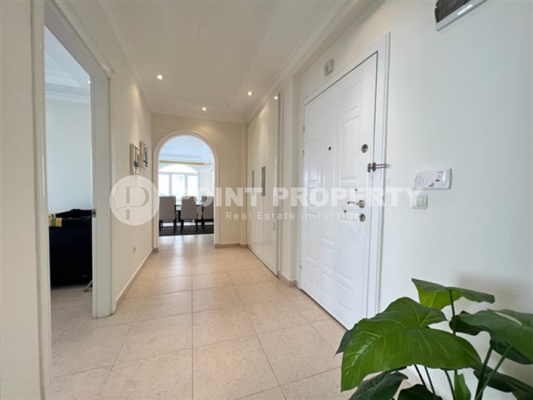 Трехкомнатная квартира, 120м², в уютной резиденции с бассейном в 300м от моря в районе Алании Тосмур-id-2007-фото-12