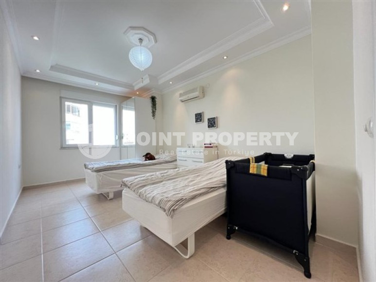 Трехкомнатная квартира, 120м², в уютной резиденции с бассейном в 300м от моря в районе Алании Тосмур-id-2007-фото-18