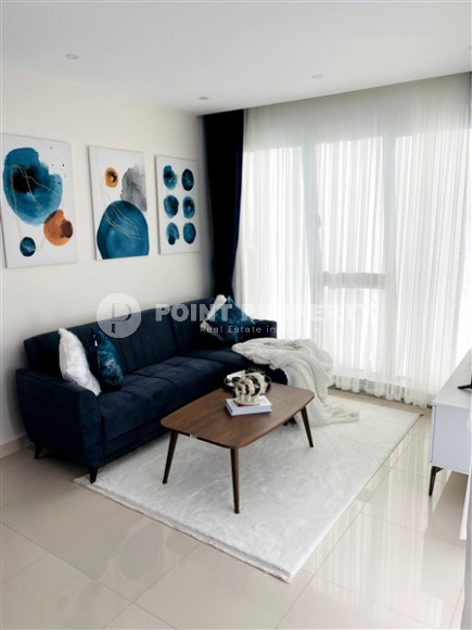 Стильная квартира 1+1, 50м², в новом комплексе премиум класса с собственным пляжем в Каргыджаке, Алания-id-2010-фото-5