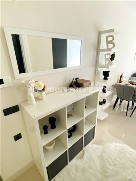 Стильная квартира 1+1, 50м², в новом комплексе премиум класса с собственным пляжем в Каргыджаке, Алания-id-2010-фото-9