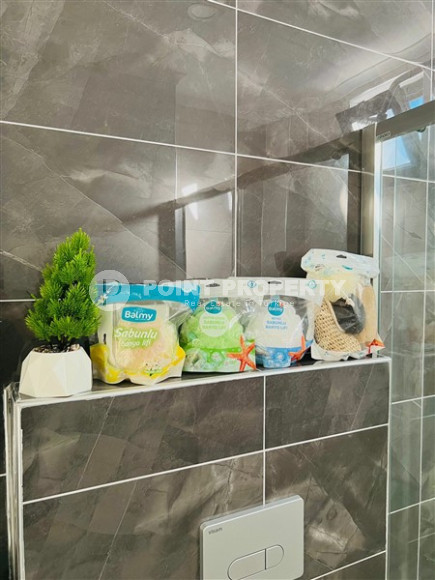 Стильная квартира 1+1, 50м², в новом комплексе премиум класса с собственным пляжем в Каргыджаке, Алания-id-2010-фото-18