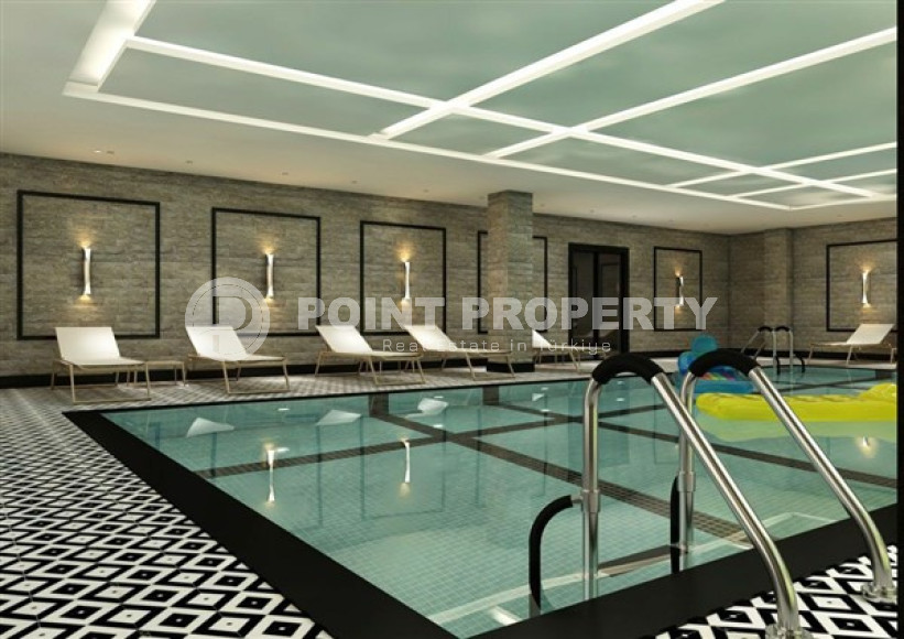 Стильная квартира 1+1, 50м², в новом комплексе премиум класса с собственным пляжем в Каргыджаке, Алания-id-2010-фото-31