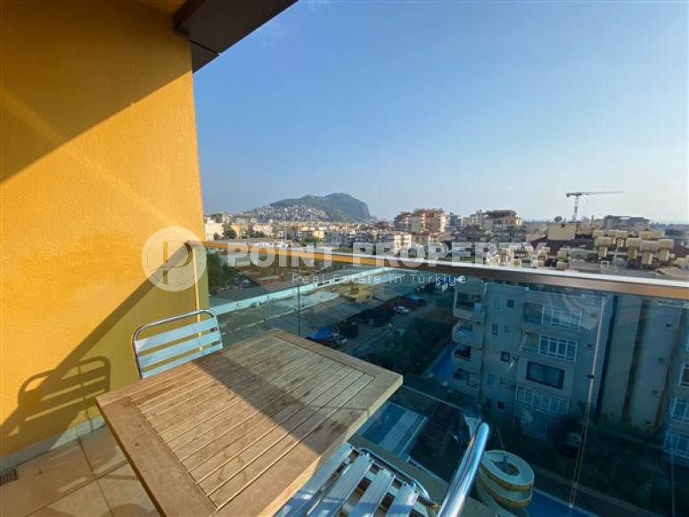 One bedroom apartment, 50m², with furniture and household appliances in an elite residence in the center of Alanya-id-2011-photo-10