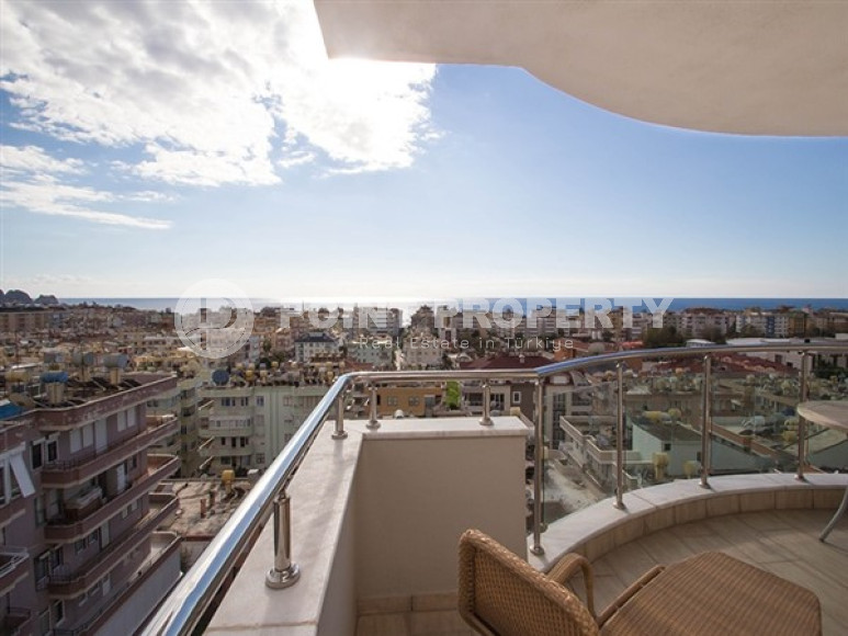 View three-room apartment, 110 m², with furniture and household appliances near Cleopatra Beach, Alanya-id-2015-photo-12