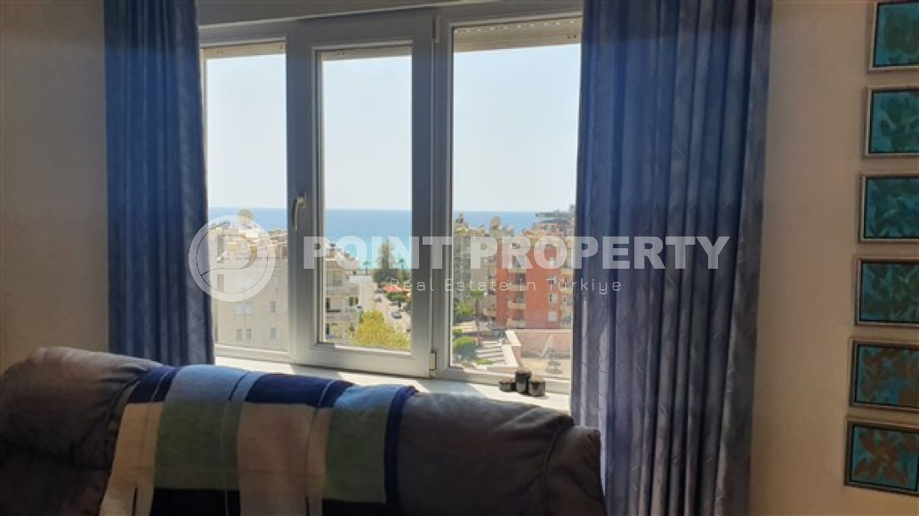 Квартира с двумя спальнями, 110м², с видом на море и горы на центральной улице в районе Алании Тосмур-id-2019-фото-20