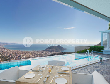 Luxury villas under construction in the center of Alanya, the possibility of obtaining Turkish citizenship-id-1148-photo-1