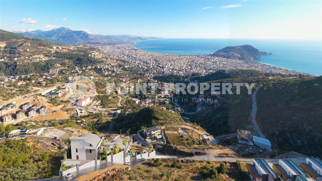 Luxury villas under construction in the center of Alanya, the possibility of obtaining Turkish citizenship-id-1148-photo-14