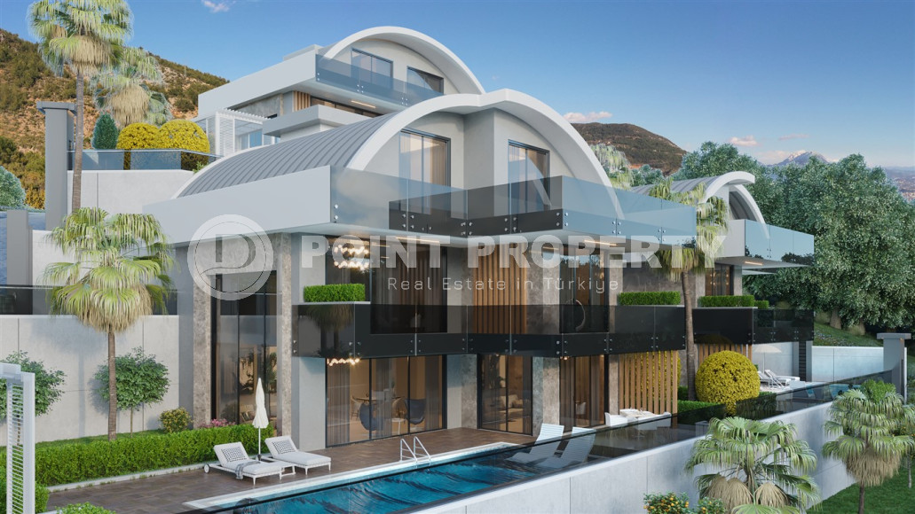 Luxury villas under construction in the center of Alanya, the possibility of obtaining Turkish citizenship-id-1148-photo-19