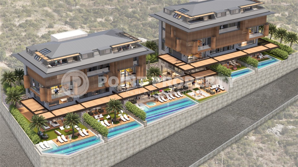 View apartments in installments with large layouts in the center of Alanya. Large layouts and apartments with private garden-id-1149-photo-3