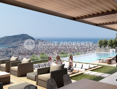 View apartments in installments with large layouts in the center of Alanya. Large layouts and apartments with private garden-id-1149-photo-4